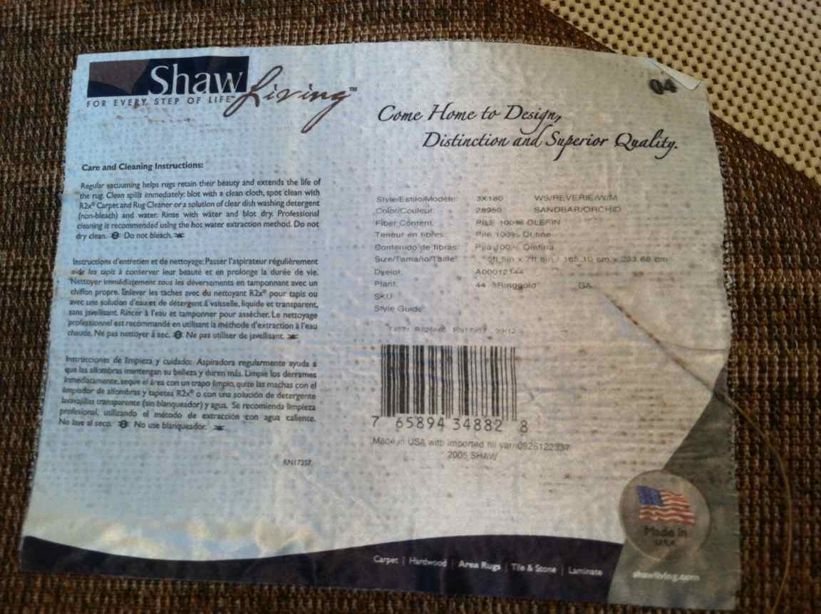 Shaw Living's Sandbar-Style Orchid Area Rug