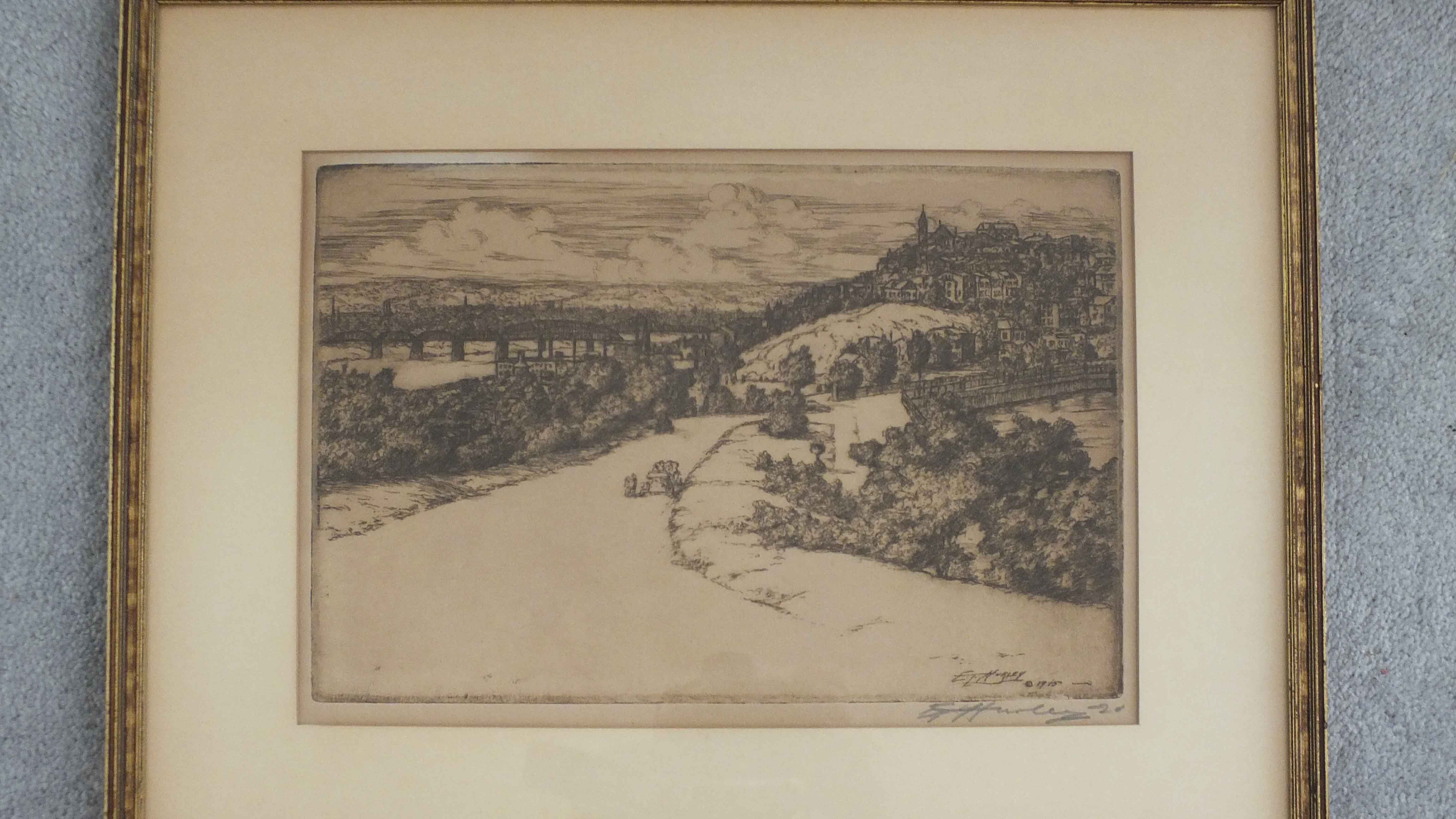 Original E.T. Hurley Etching