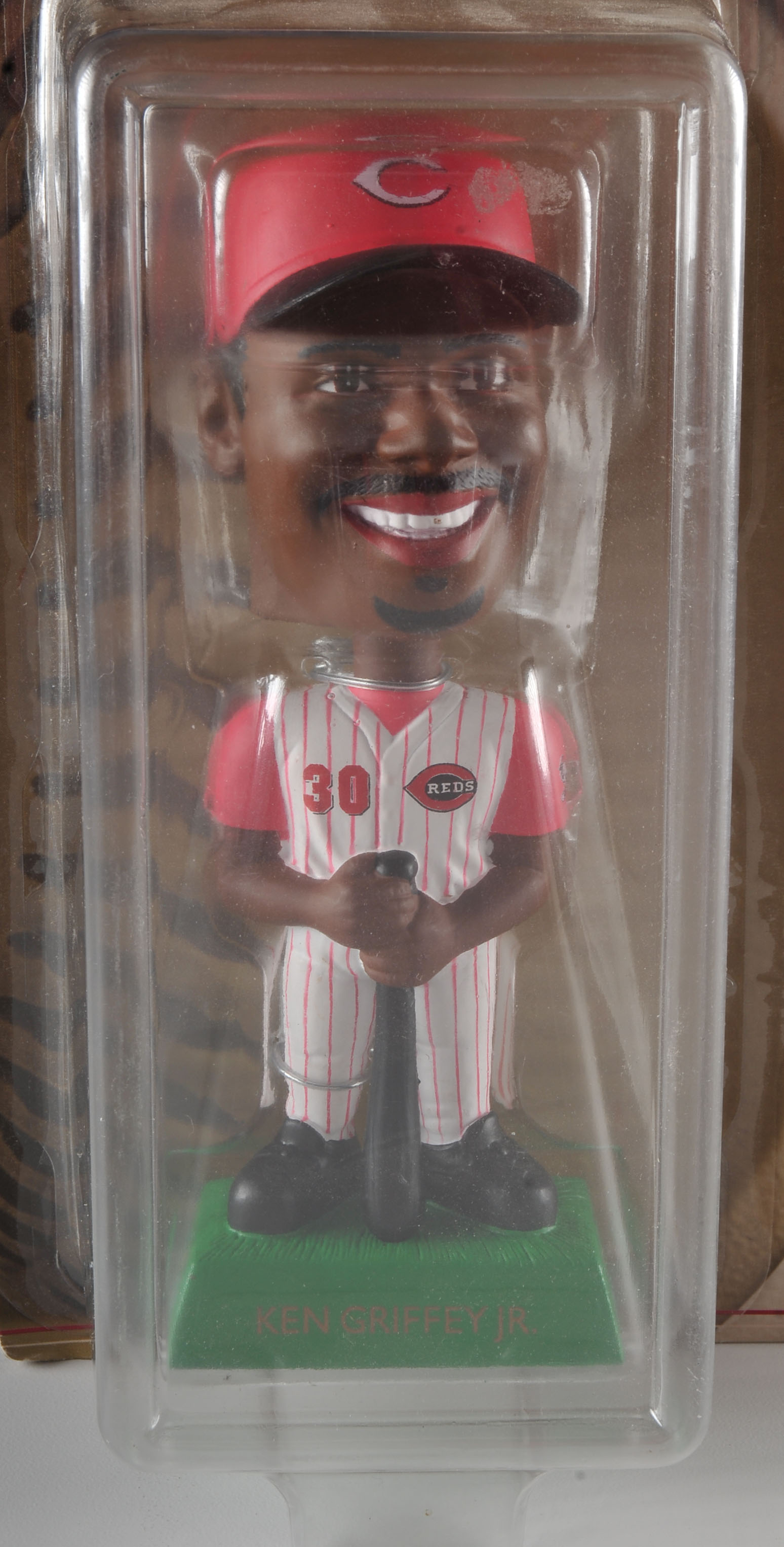 UD 2001 Ken Griffey Jr. Cincinnati Reds Bobble Head Doll With Card In Packaging