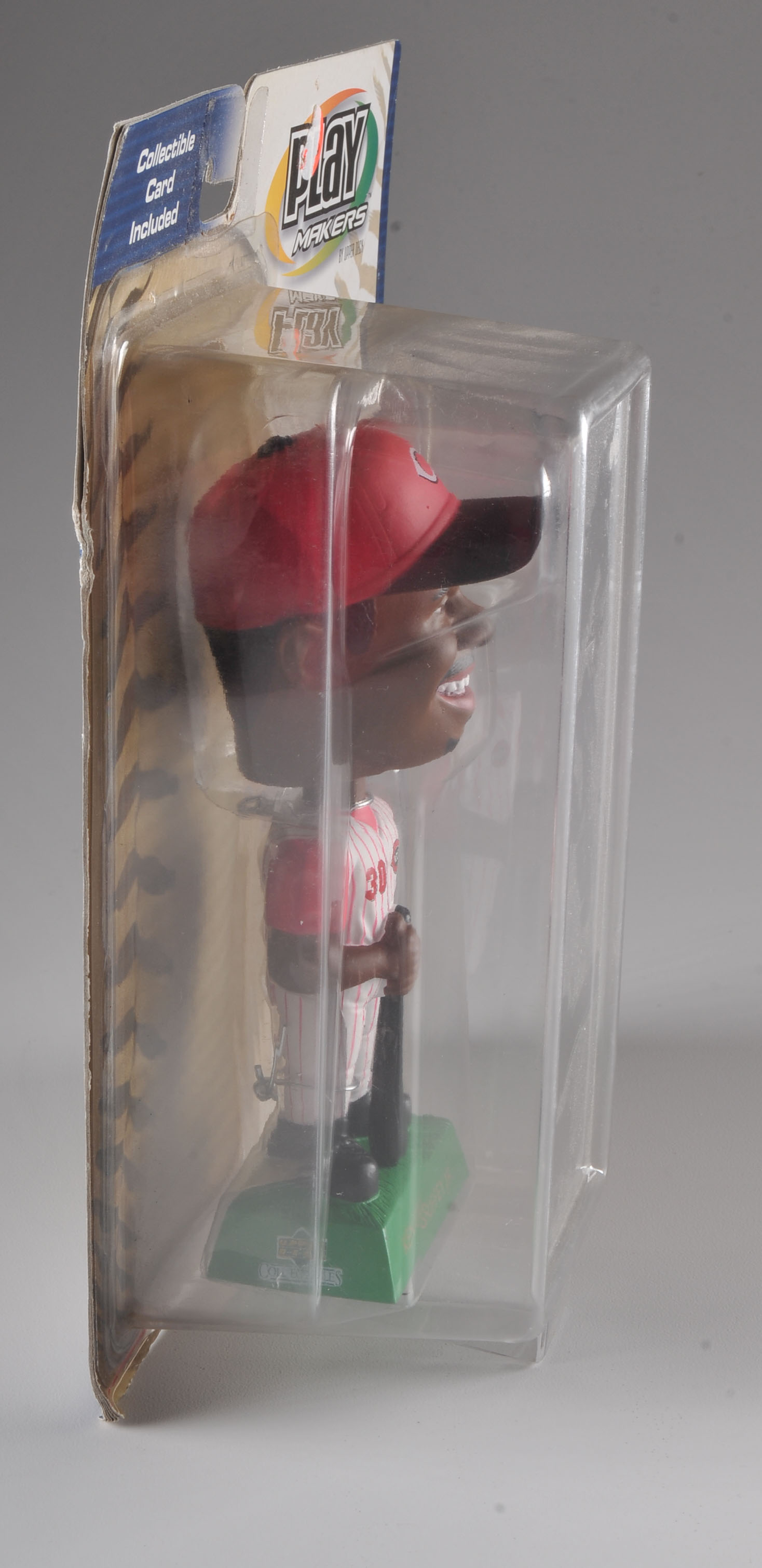 UD 2001 Ken Griffey Jr. Cincinnati Reds Bobble Head Doll With Card In Packaging
