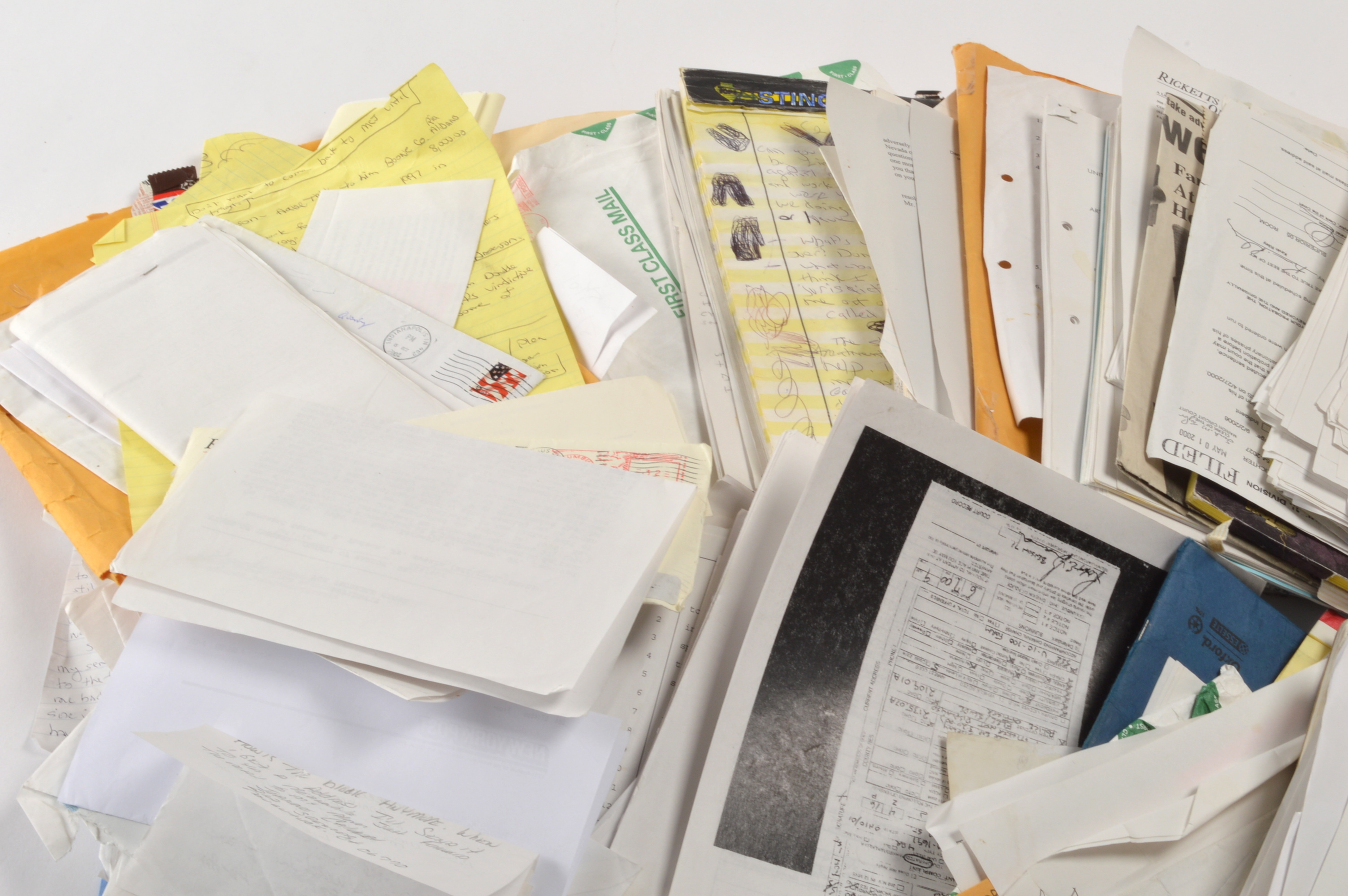 Large Container of Art Schlichter's Actual Court Documents