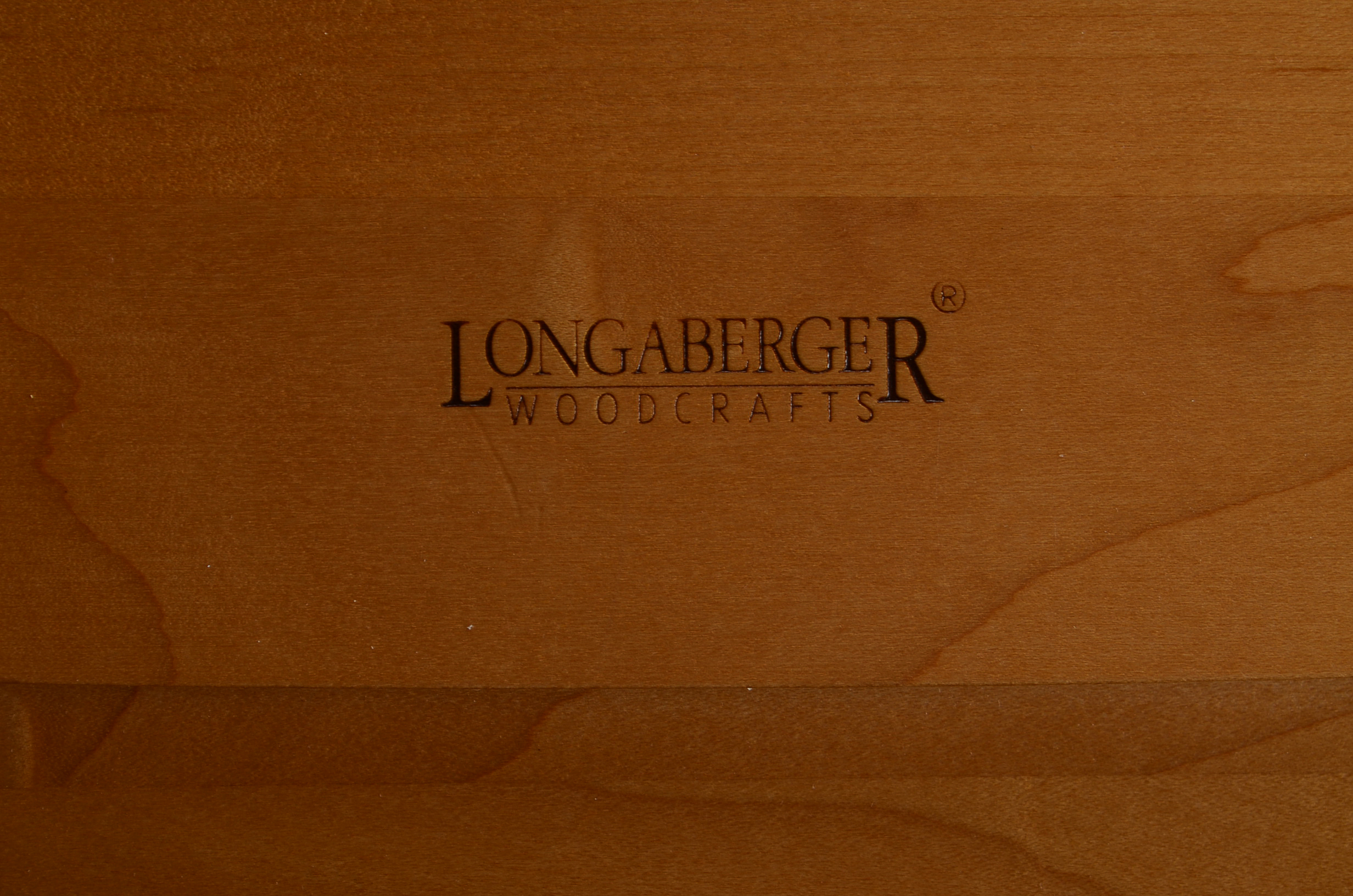 Handwoven Longaberger Large Mailbox Basket w/Hinged Lid and Lining