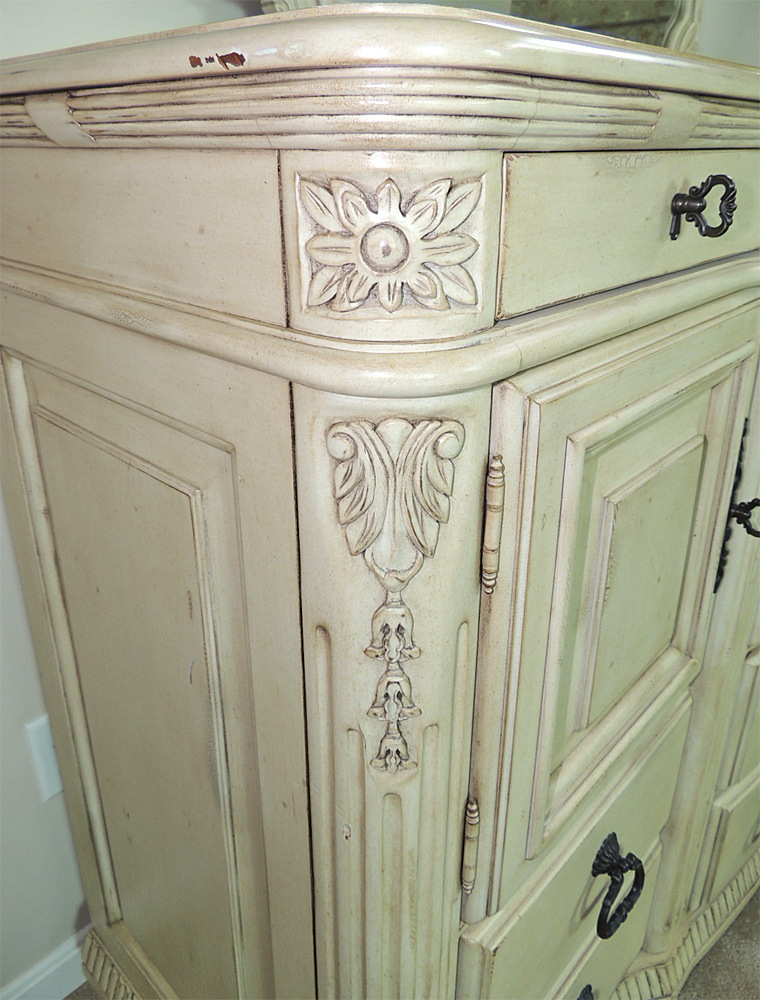 Laura Ashley Home Dresser and Mirror French Country Style