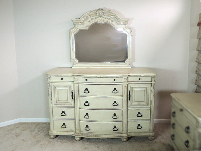 Laura Ashley Home Dresser and Mirror French Country Style