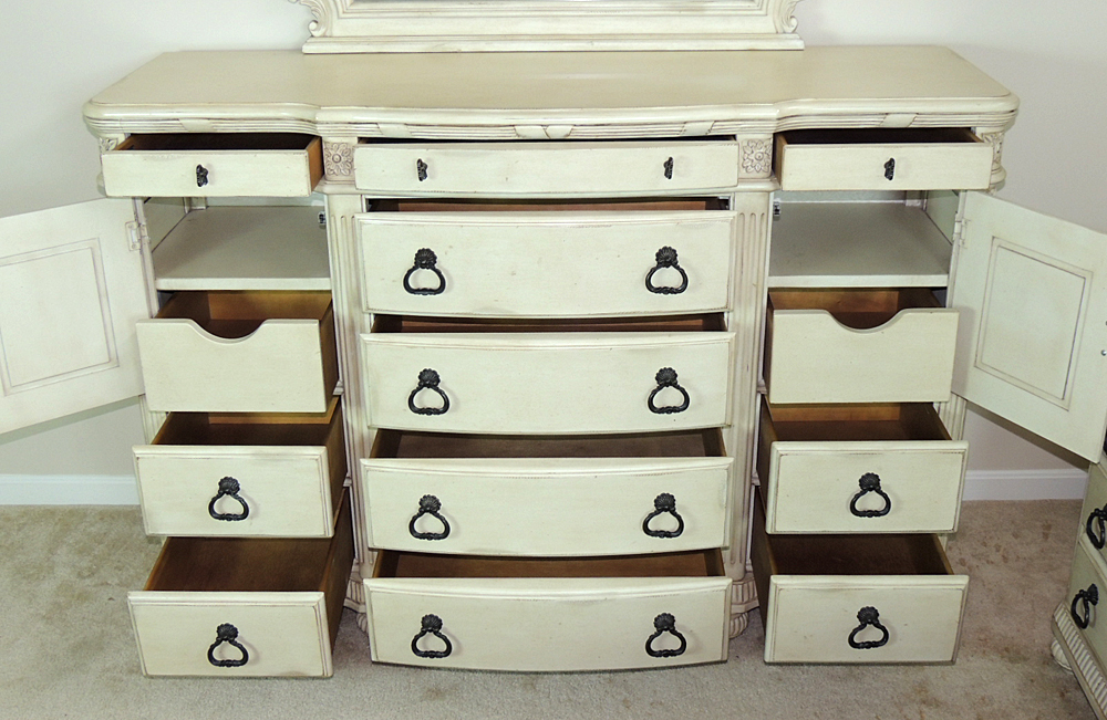 Laura Ashley Home Dresser and Mirror French Country Style