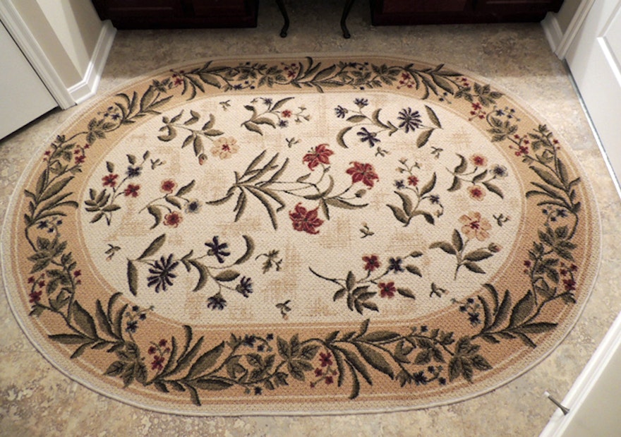 Shaw Living Oval Area Rug "Summer Flowers"