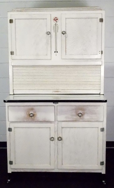 White Washed Original Hoosier Cabinet