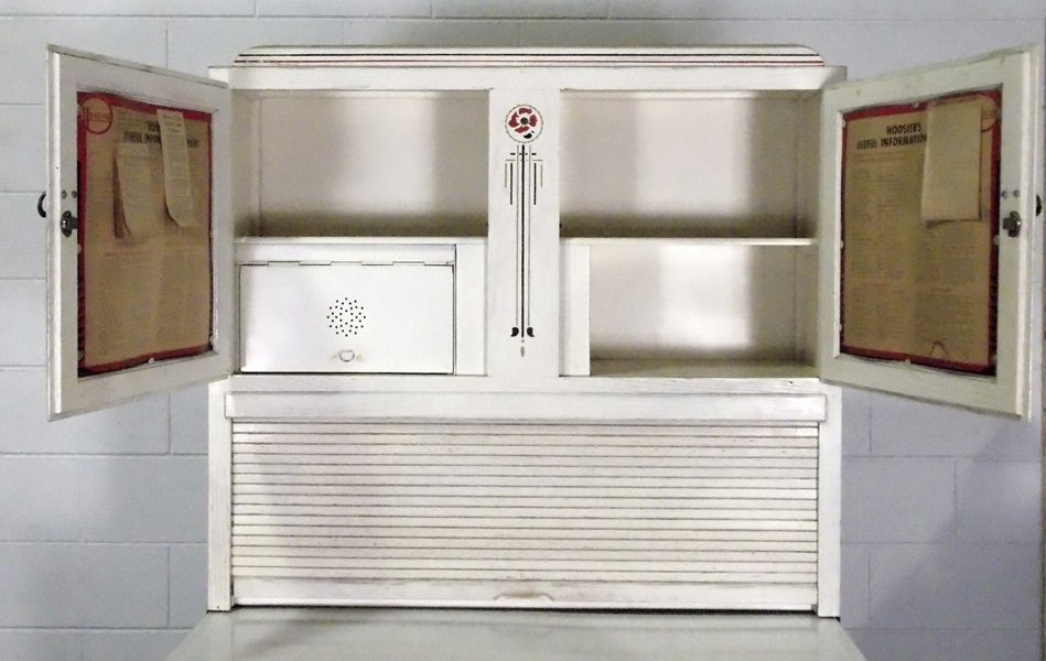 White Washed Original Hoosier Cabinet