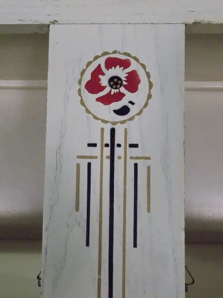 White Washed Original Hoosier Cabinet