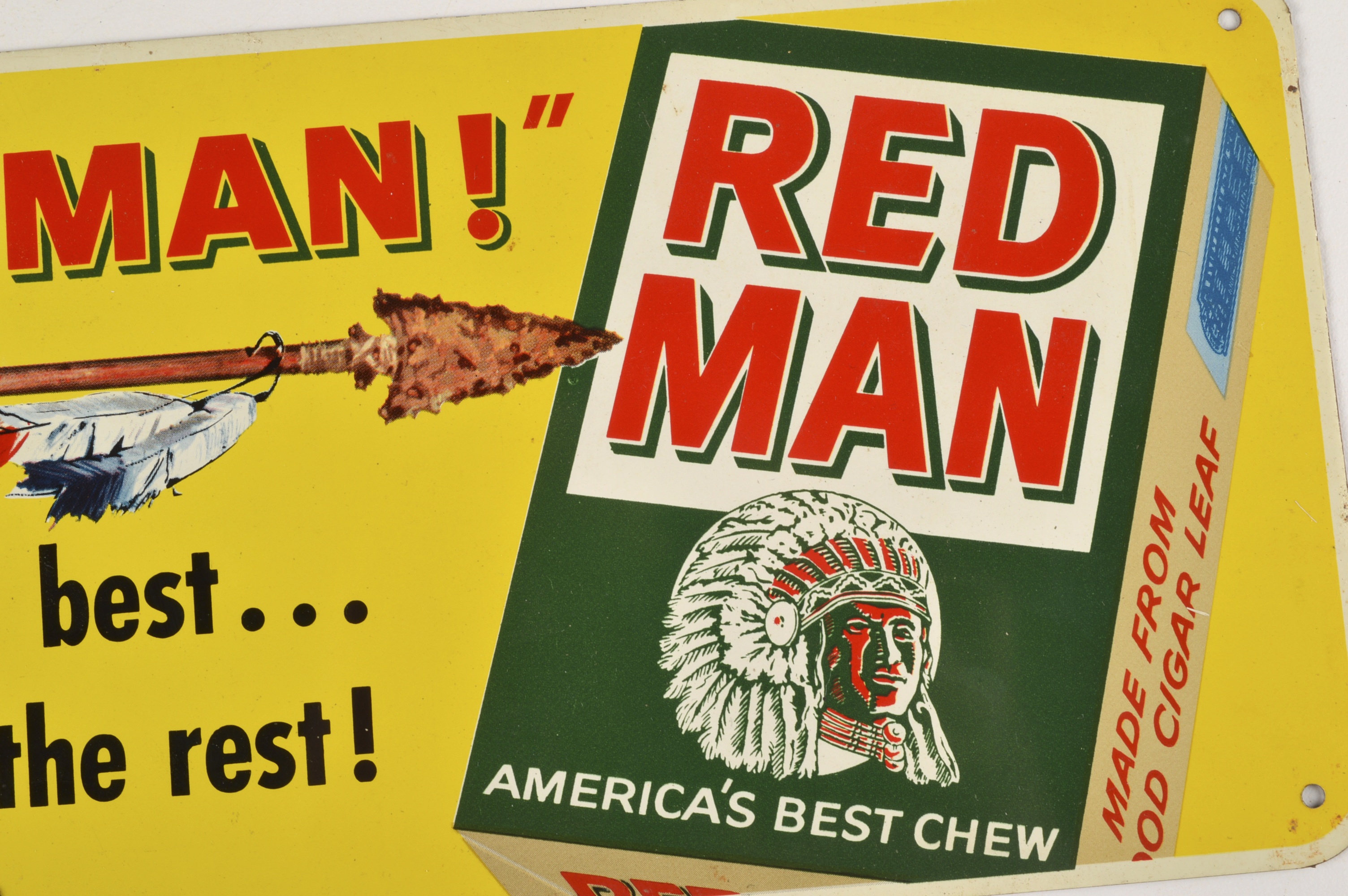 Red Man Tobacco Sign