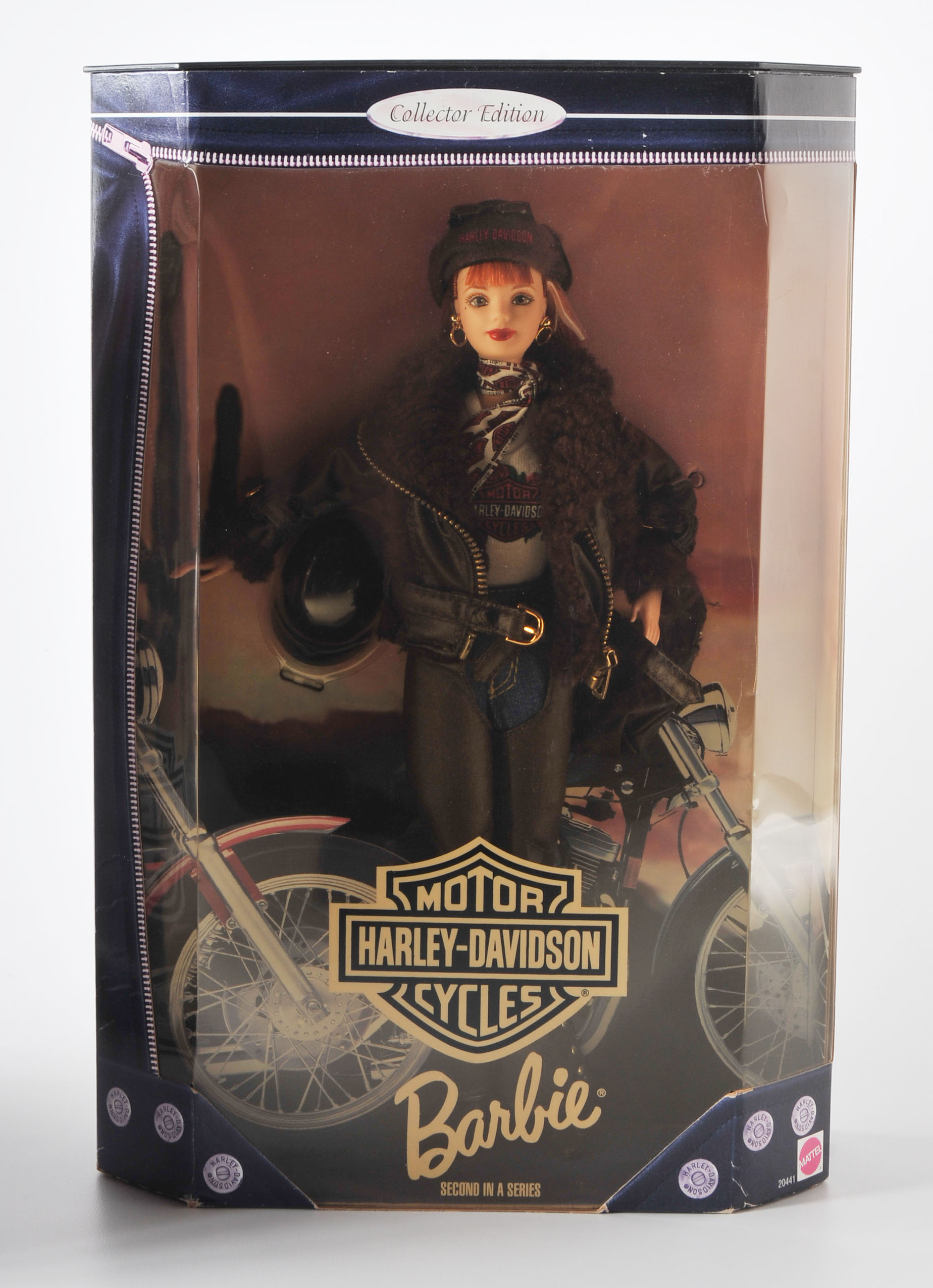 Pair of Harley Davidson Barbie Dolls