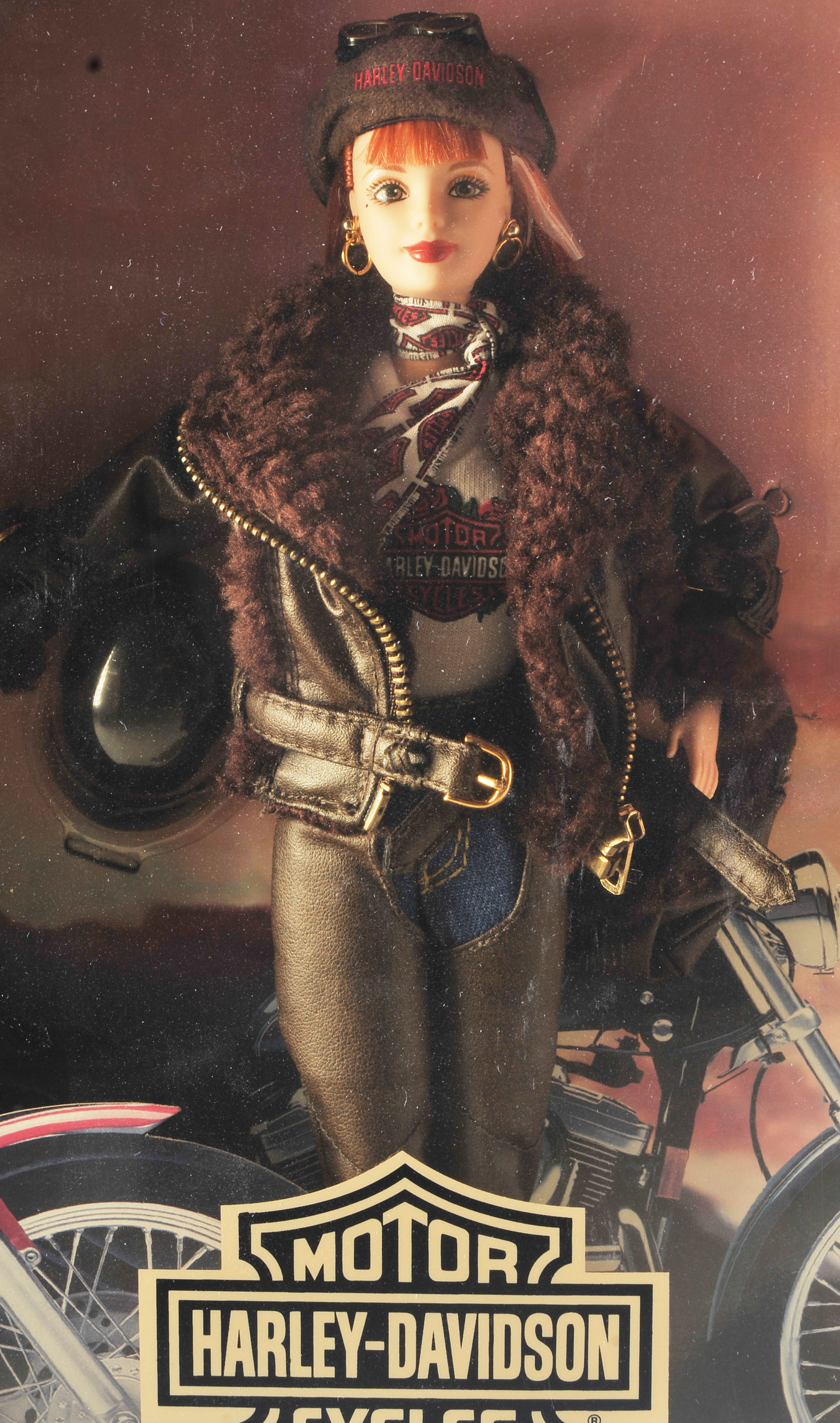 Pair of Harley Davidson Barbie Dolls