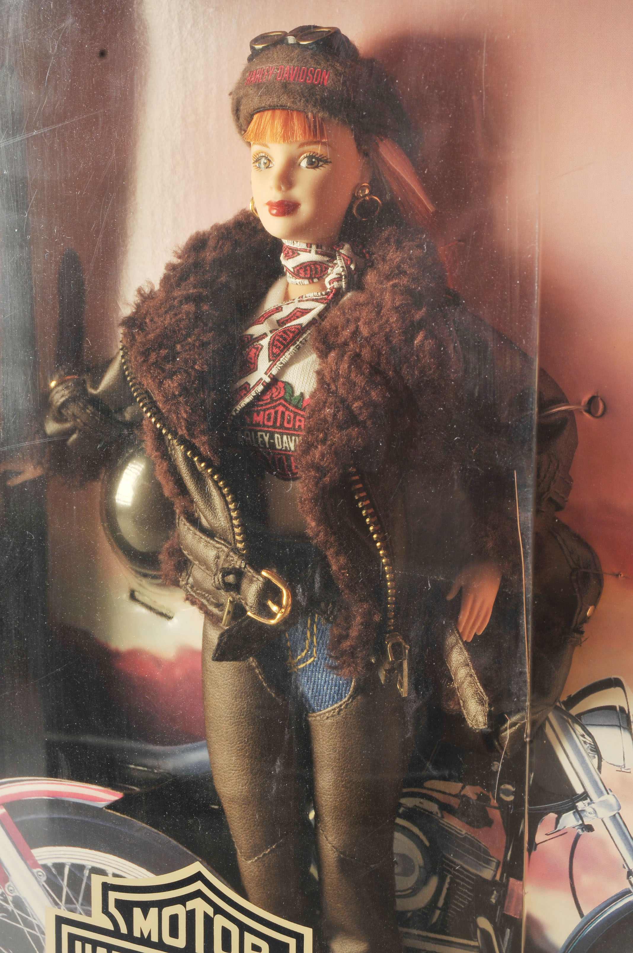 Pair of Harley Davidson Barbie Dolls