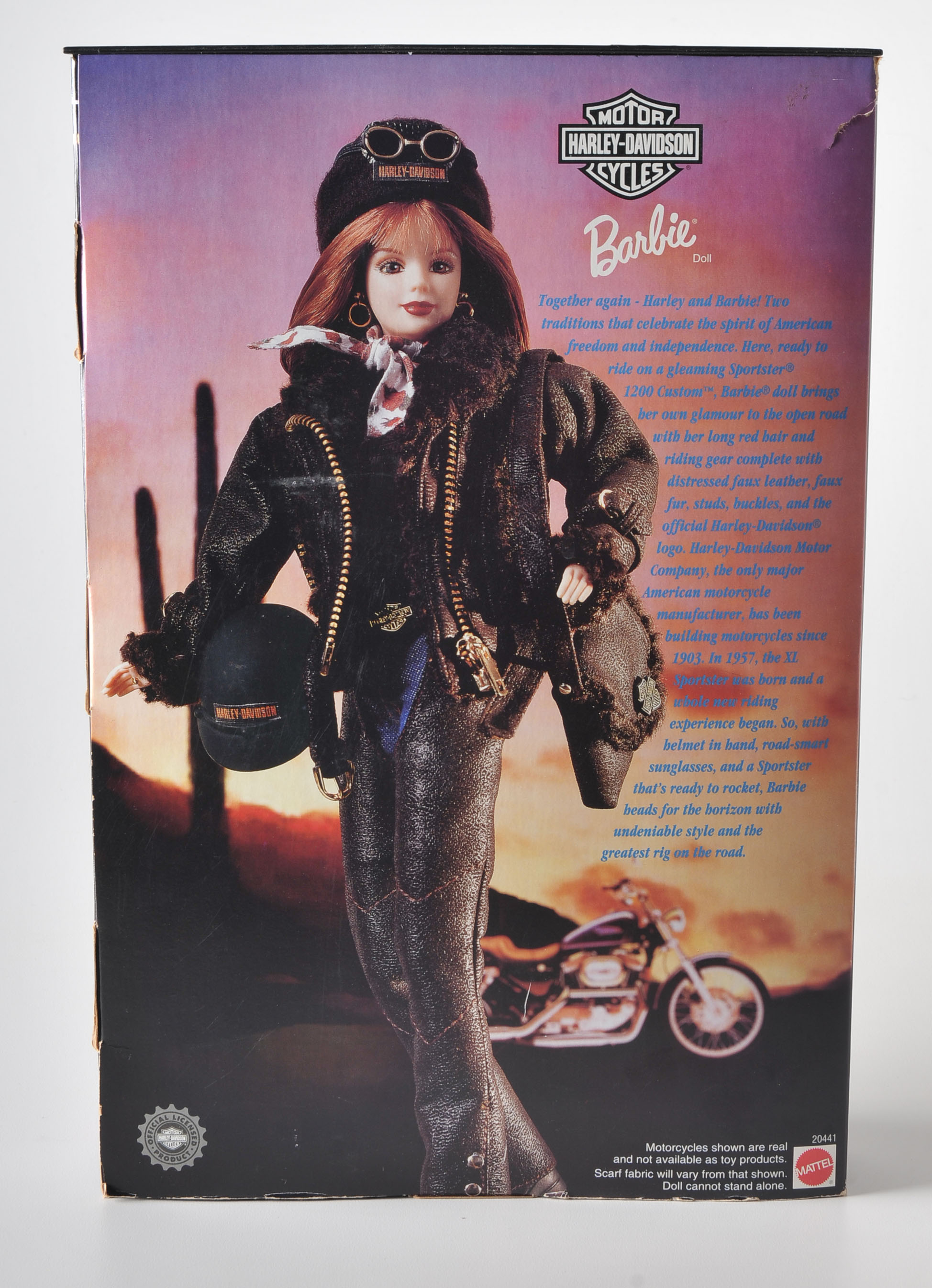 Pair of Harley Davidson Barbie Dolls