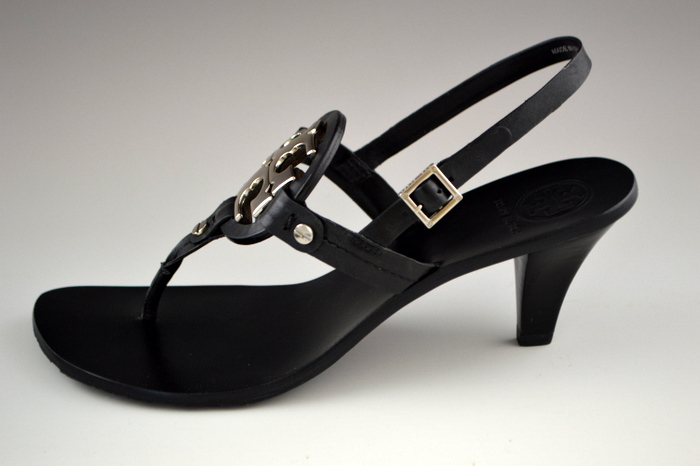 Tory Burch Holly Black Thong Sandals - Size 9