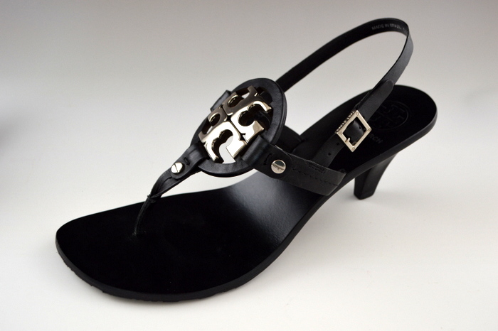 Tory Burch Holly Black Thong Sandals - Size 9