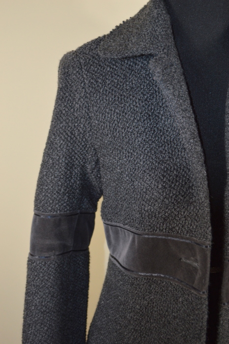 Tory Burch Grey Tweed Overcoat - Size 4