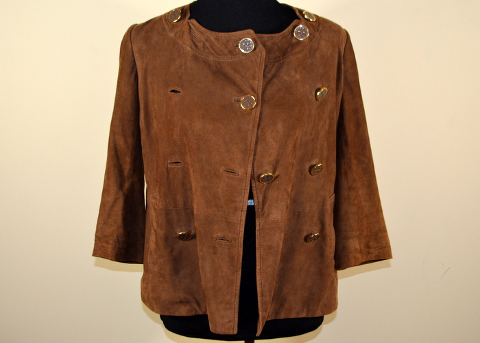 Tory Burch Cute Brown Suede Jacket Size 4