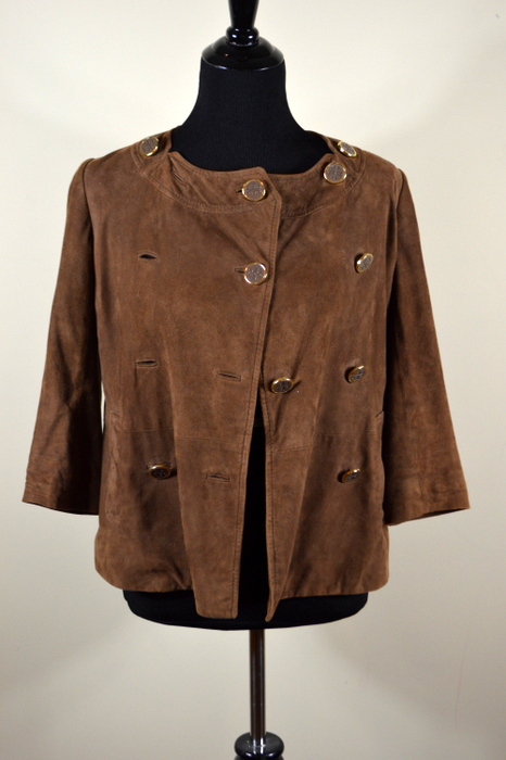 Tory Burch Cute Brown Suede Jacket Size 4