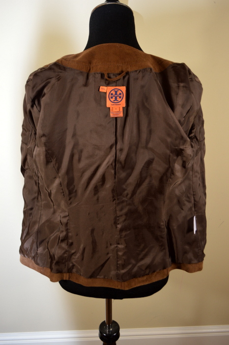 Tory Burch Cute Brown Suede Jacket Size 4