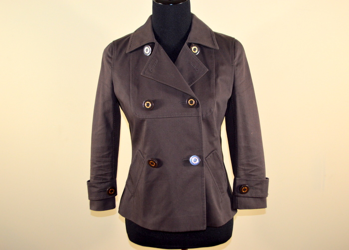 Tory Burch Brown Cotton Jacket Size 4