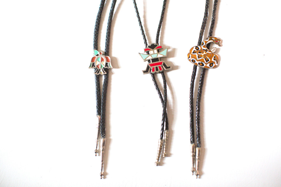 3 Painted Bolo Ties
