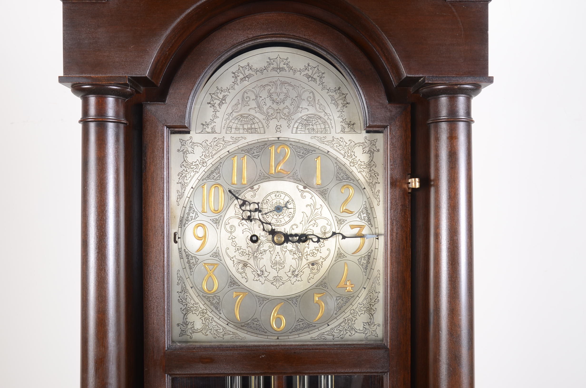 Antique Herschede Hall Clock Company Grandfather Clock