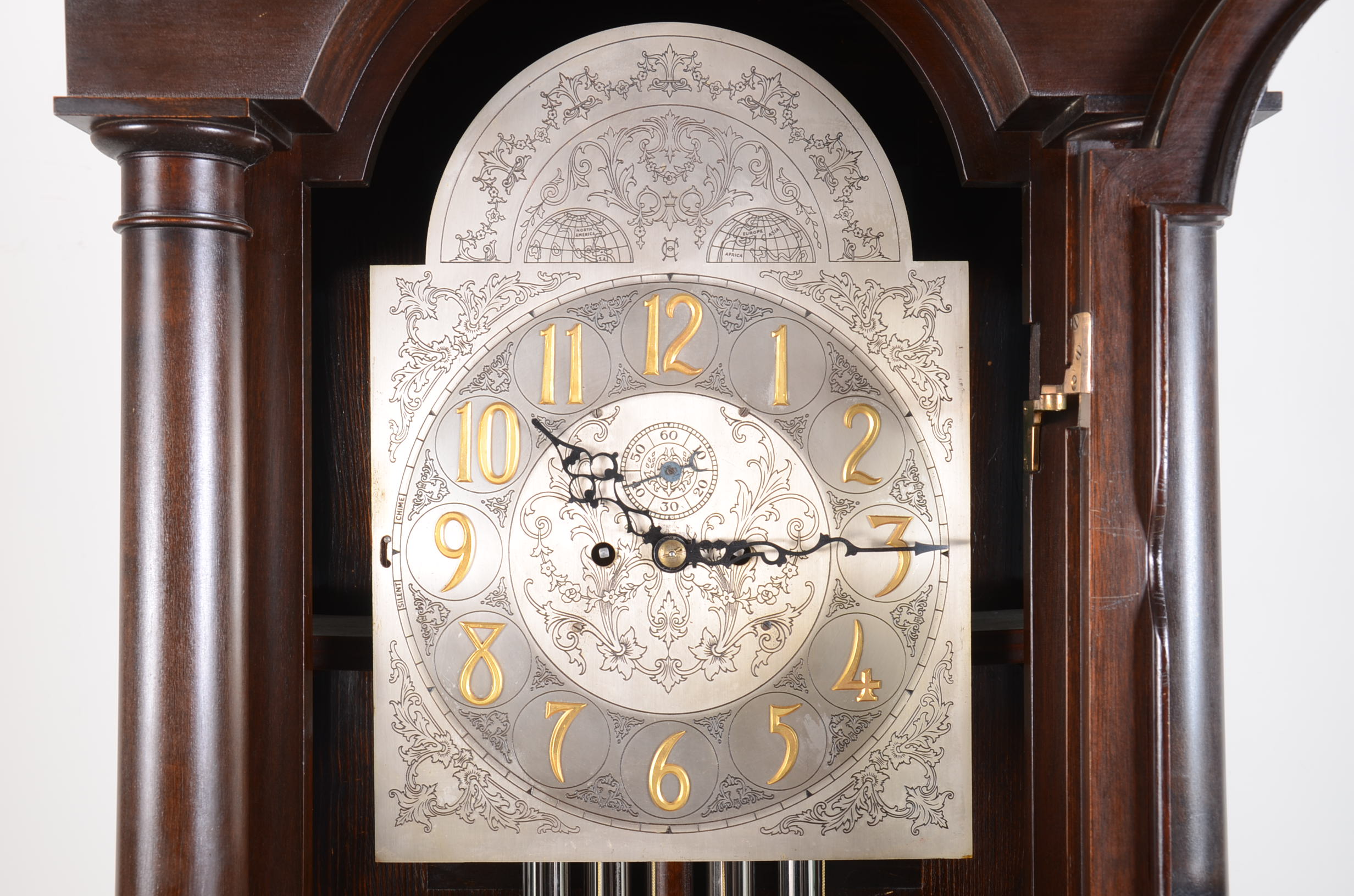 Antique Herschede Hall Clock Company Grandfather Clock