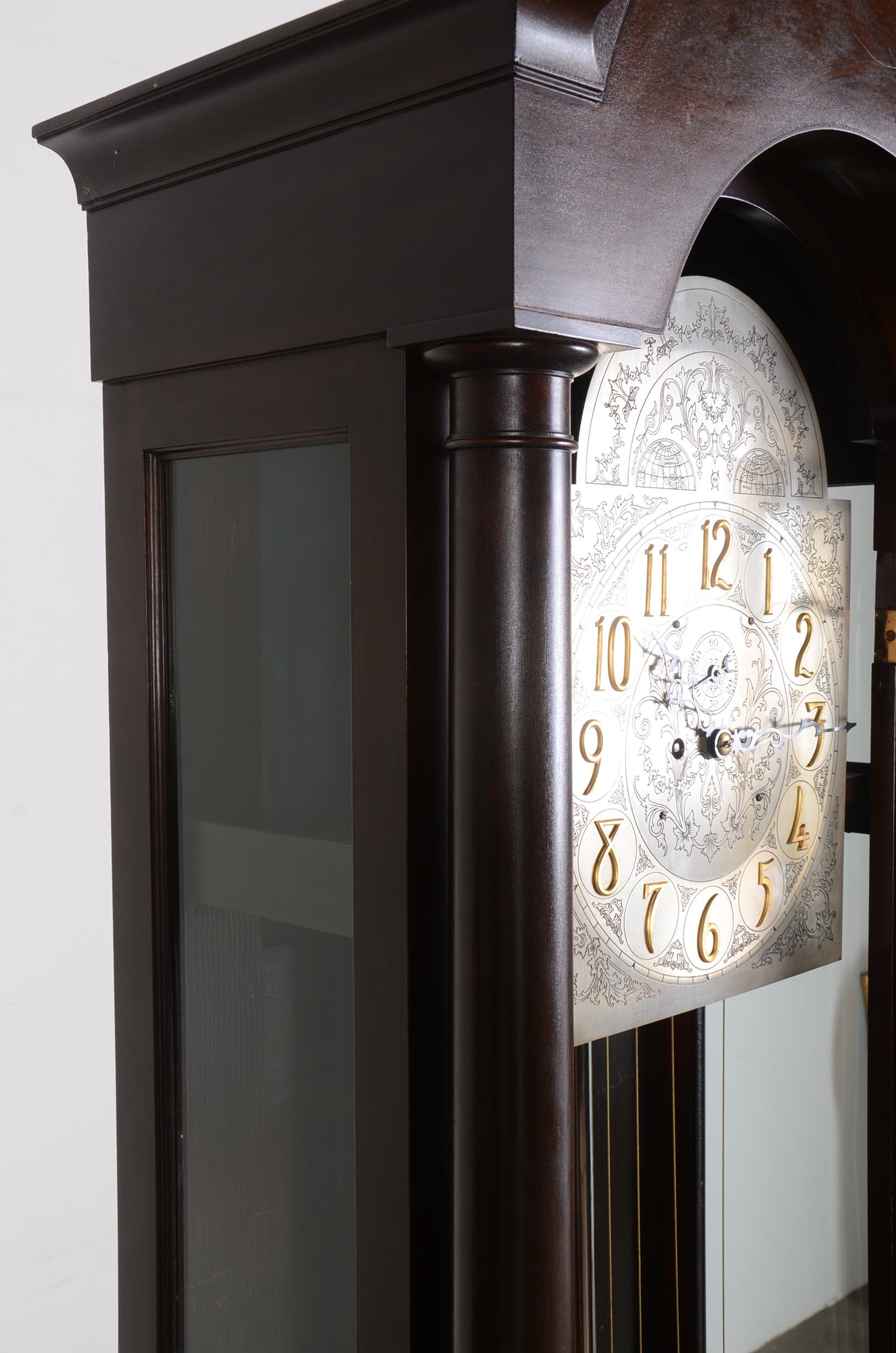 Antique Herschede Hall Clock Company Grandfather Clock