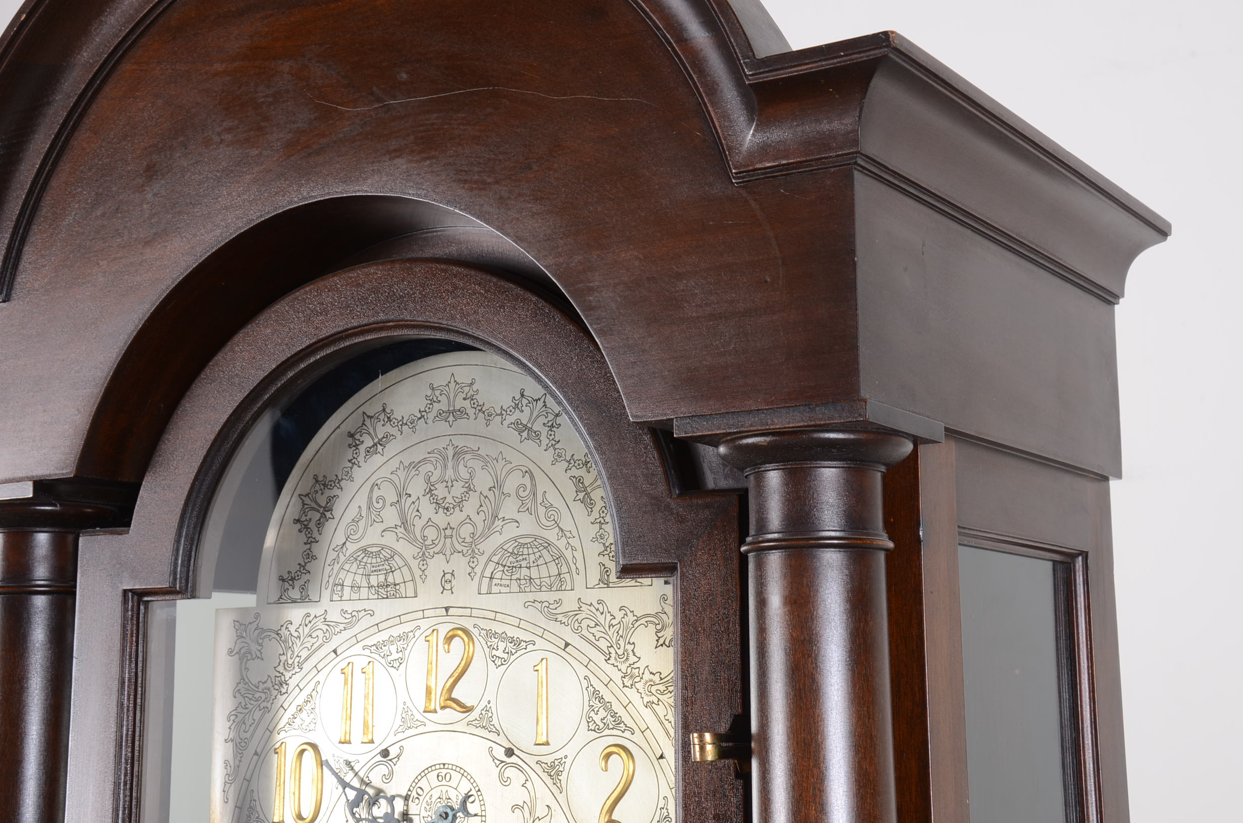 Antique Herschede Hall Clock Company Grandfather Clock