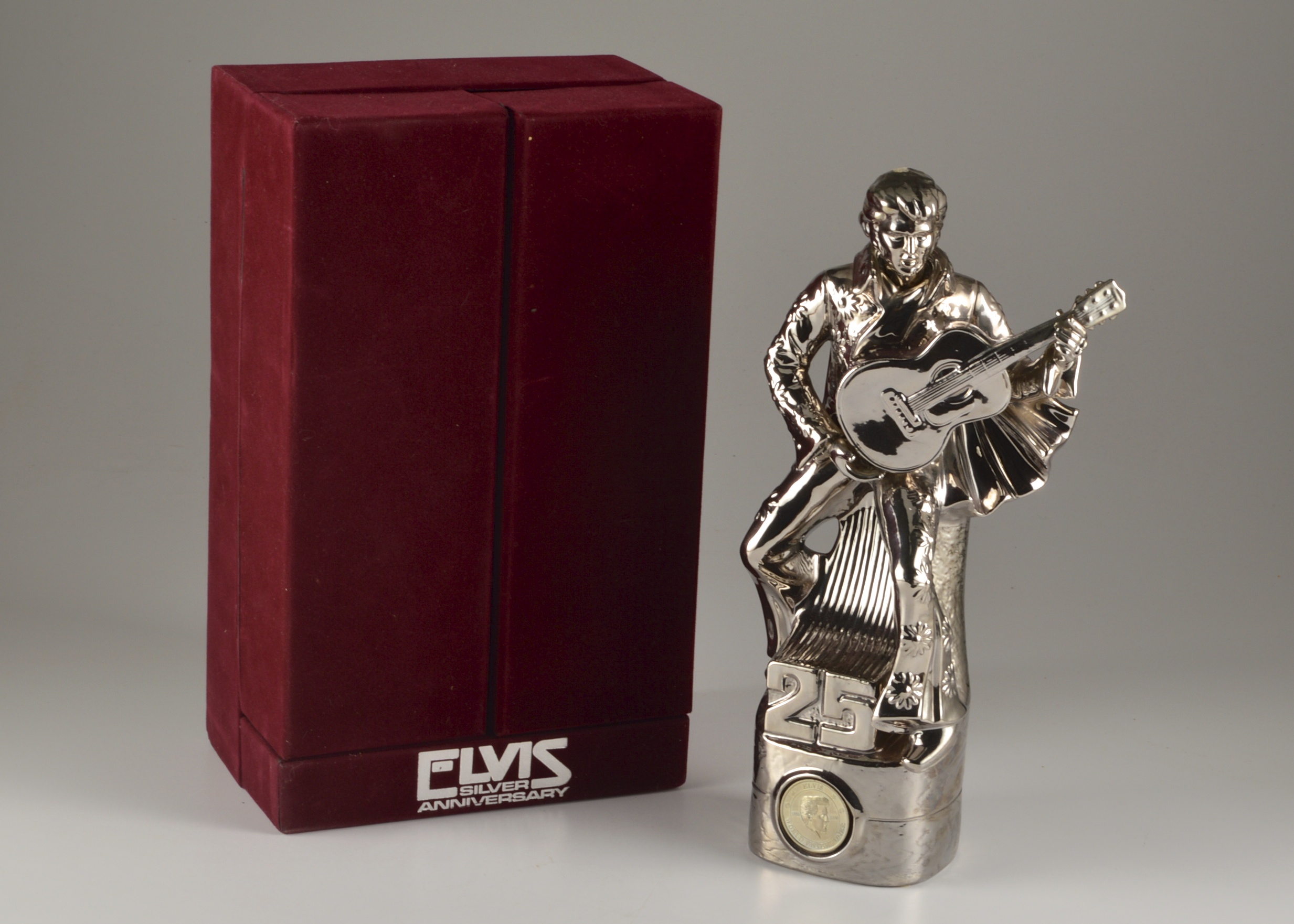 Elvis Silver 25th Anniversary Decanter