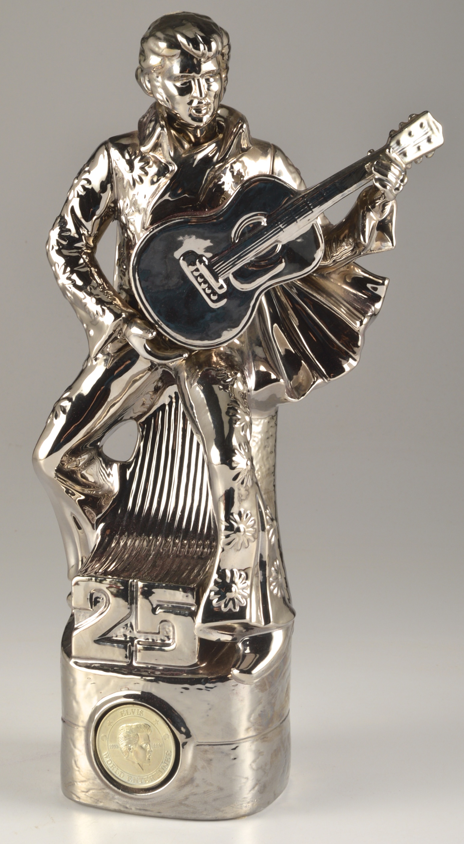 Elvis Silver 25th Anniversary Decanter