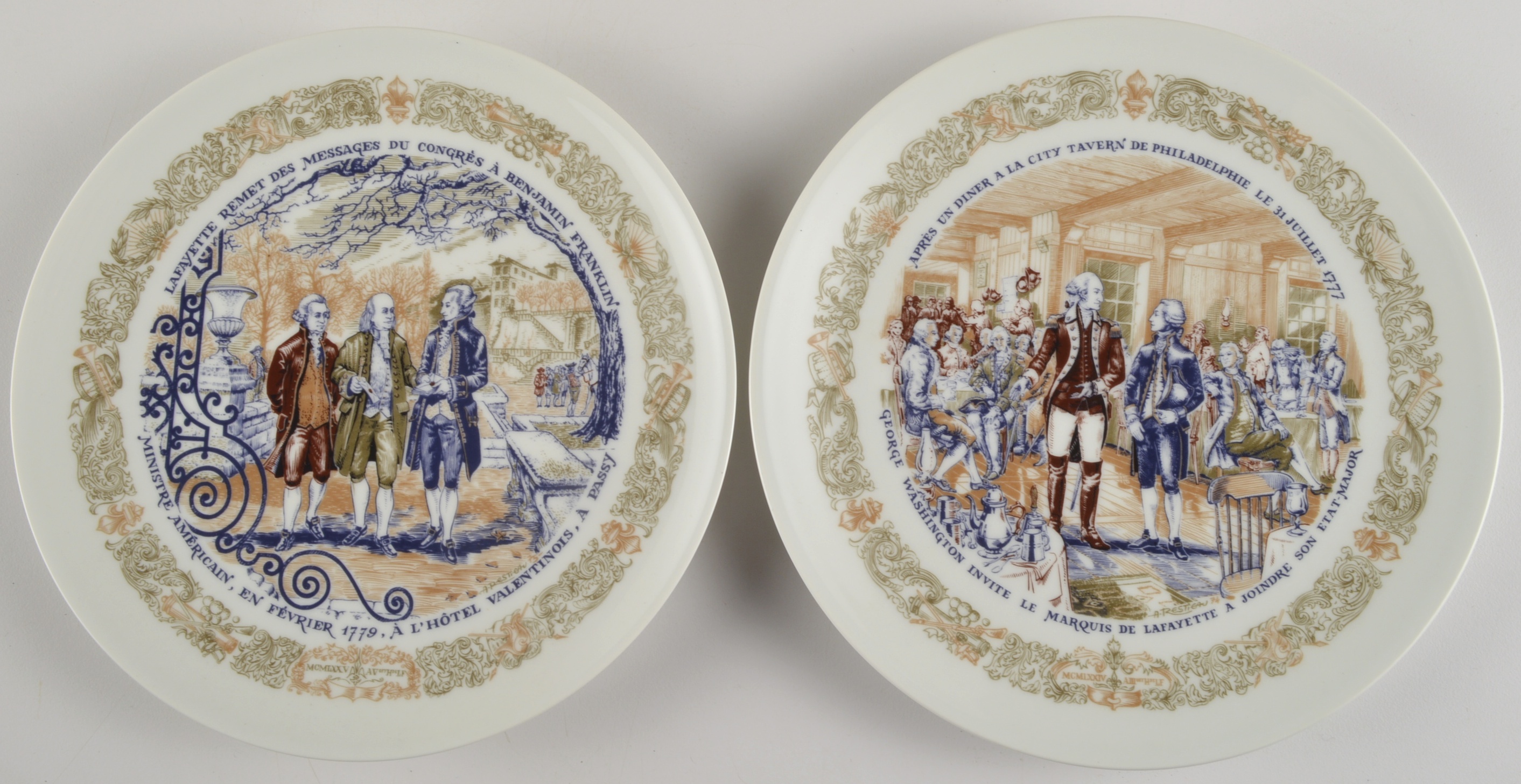 Collection of (7) Vintage Lafayette Legacy Collector Plates