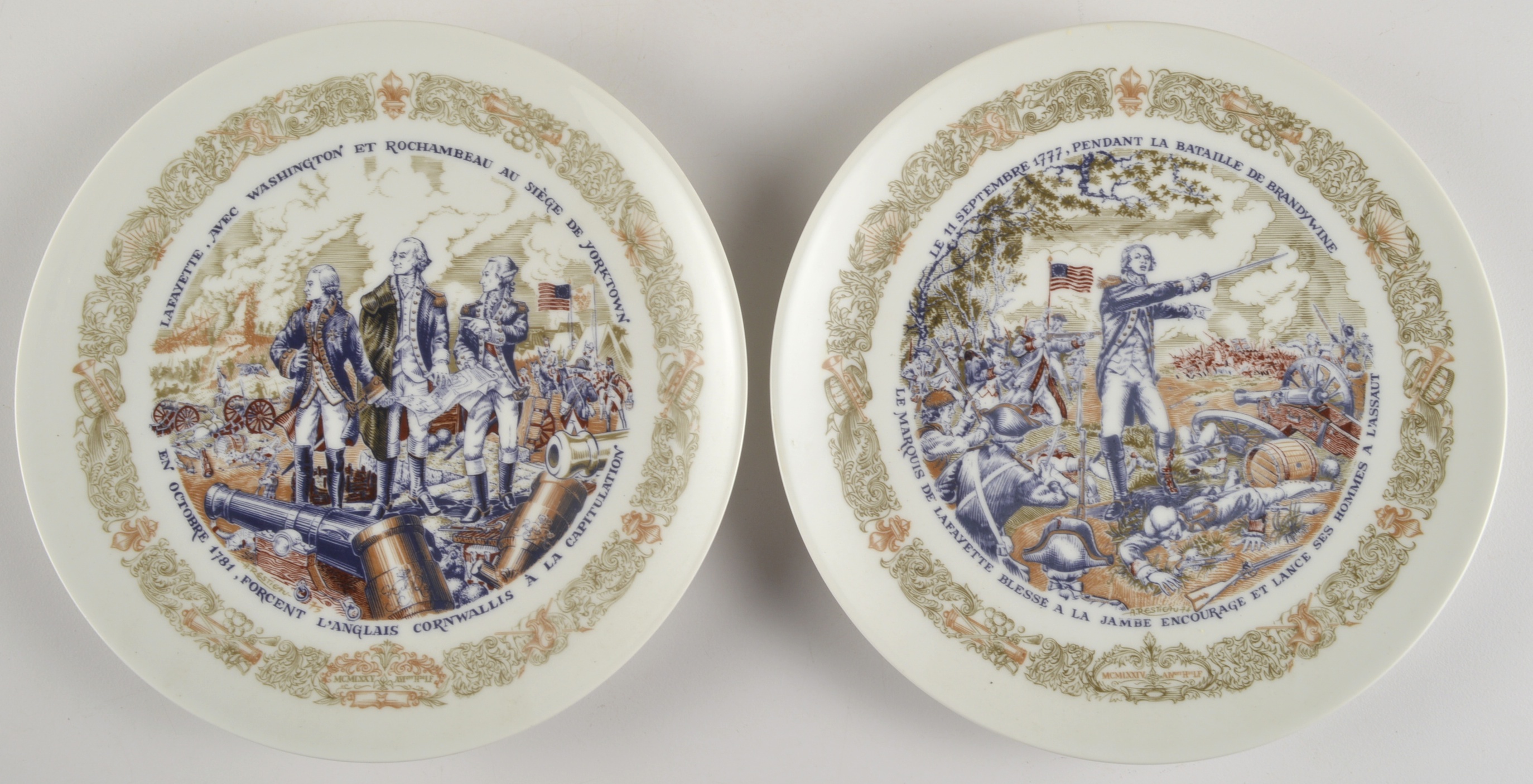 Collection of (7) Vintage Lafayette Legacy Collector Plates