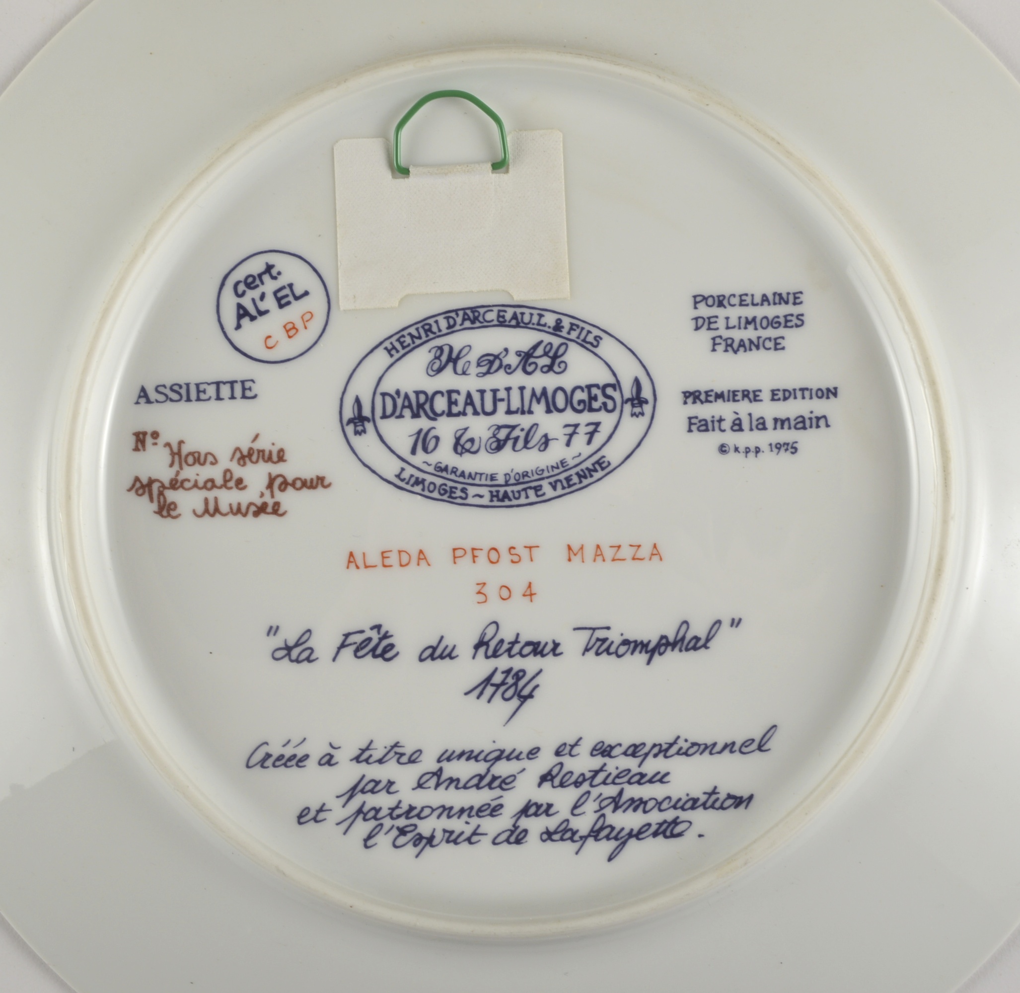 Collection of (7) Vintage Lafayette Legacy Collector Plates