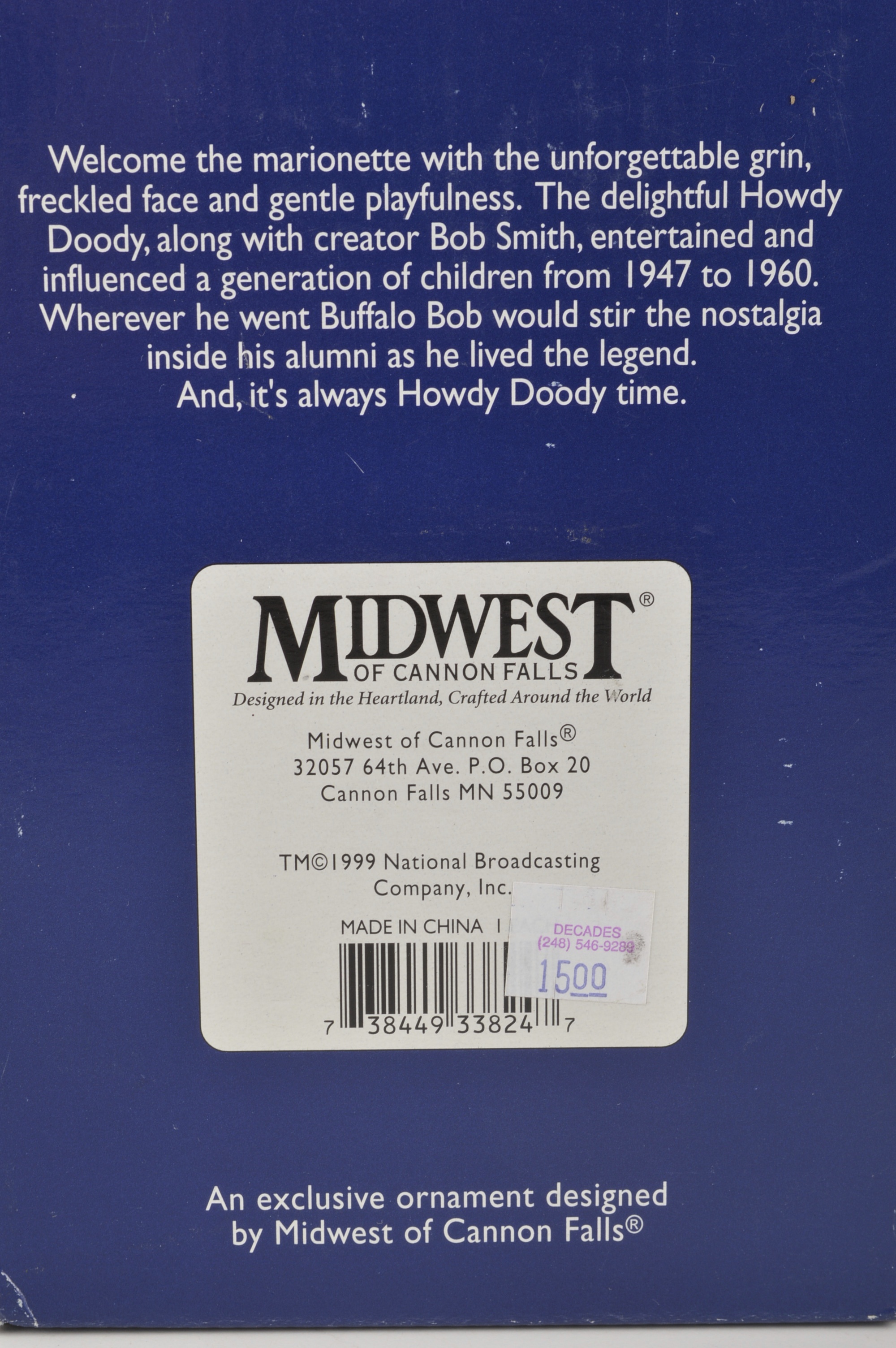 Howdy Doody Ornament