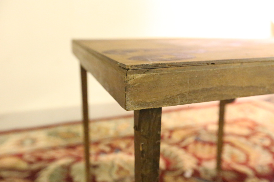 Vintage Wood Board Game Table