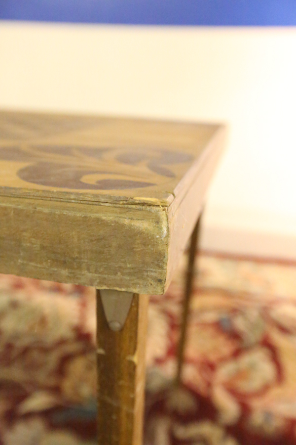 Vintage Wood Board Game Table