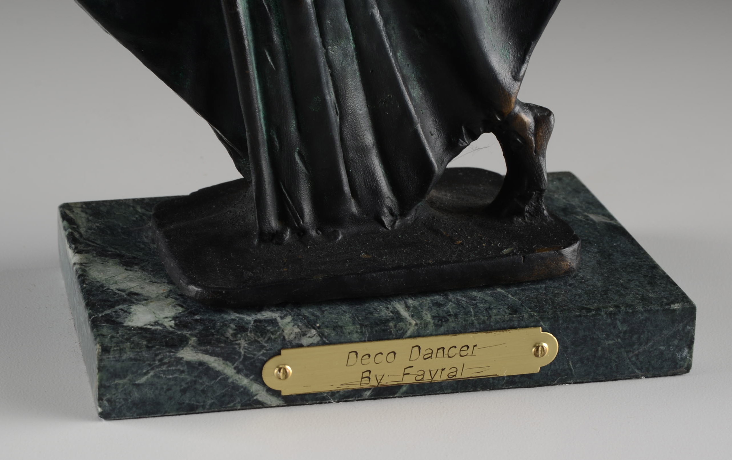 Art Deco Style Bronze Statue, 'Deco Dancer' by Fayral