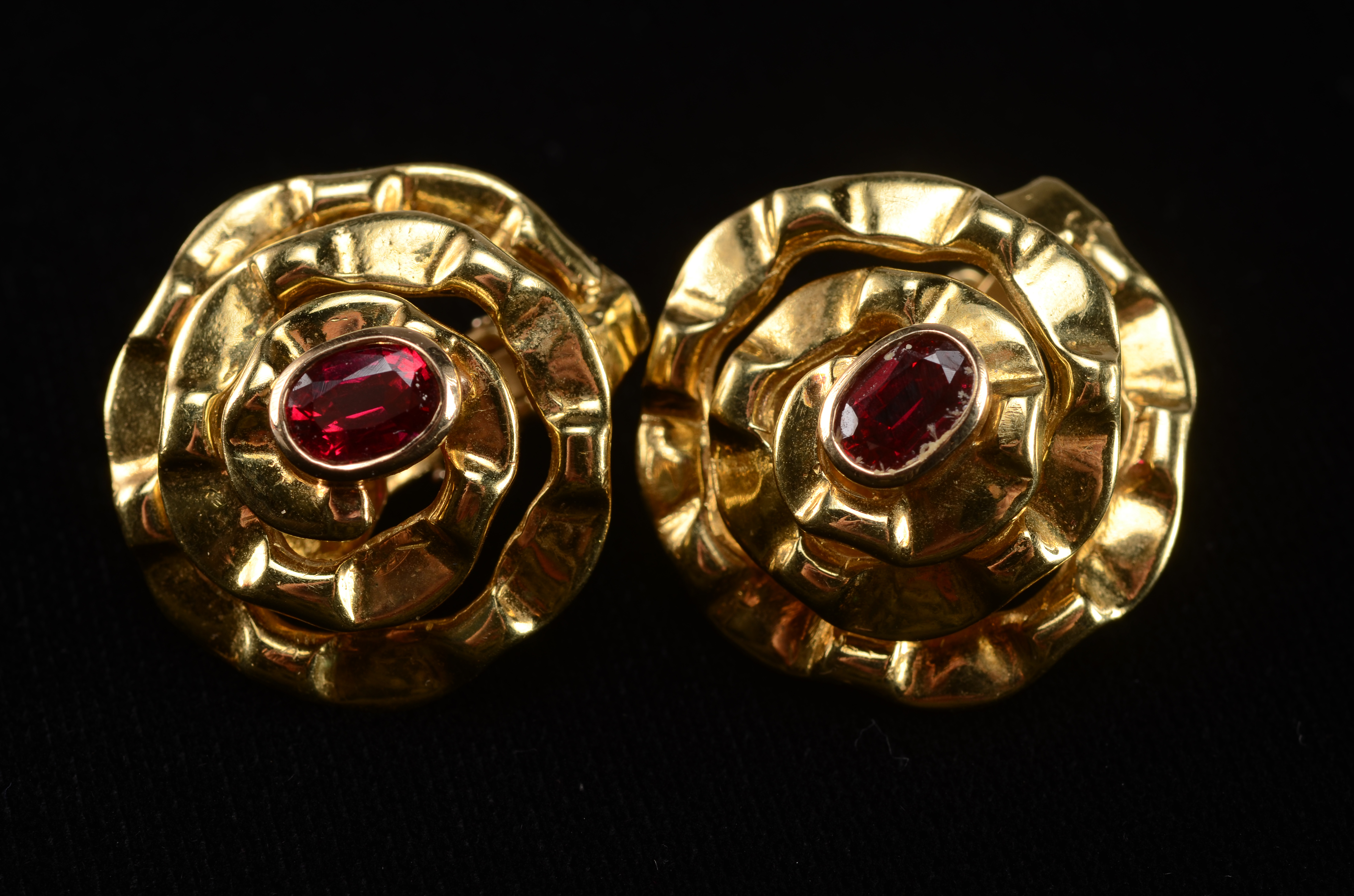 Aldo Cipullo 18K Yellow Gold Clip Earrings