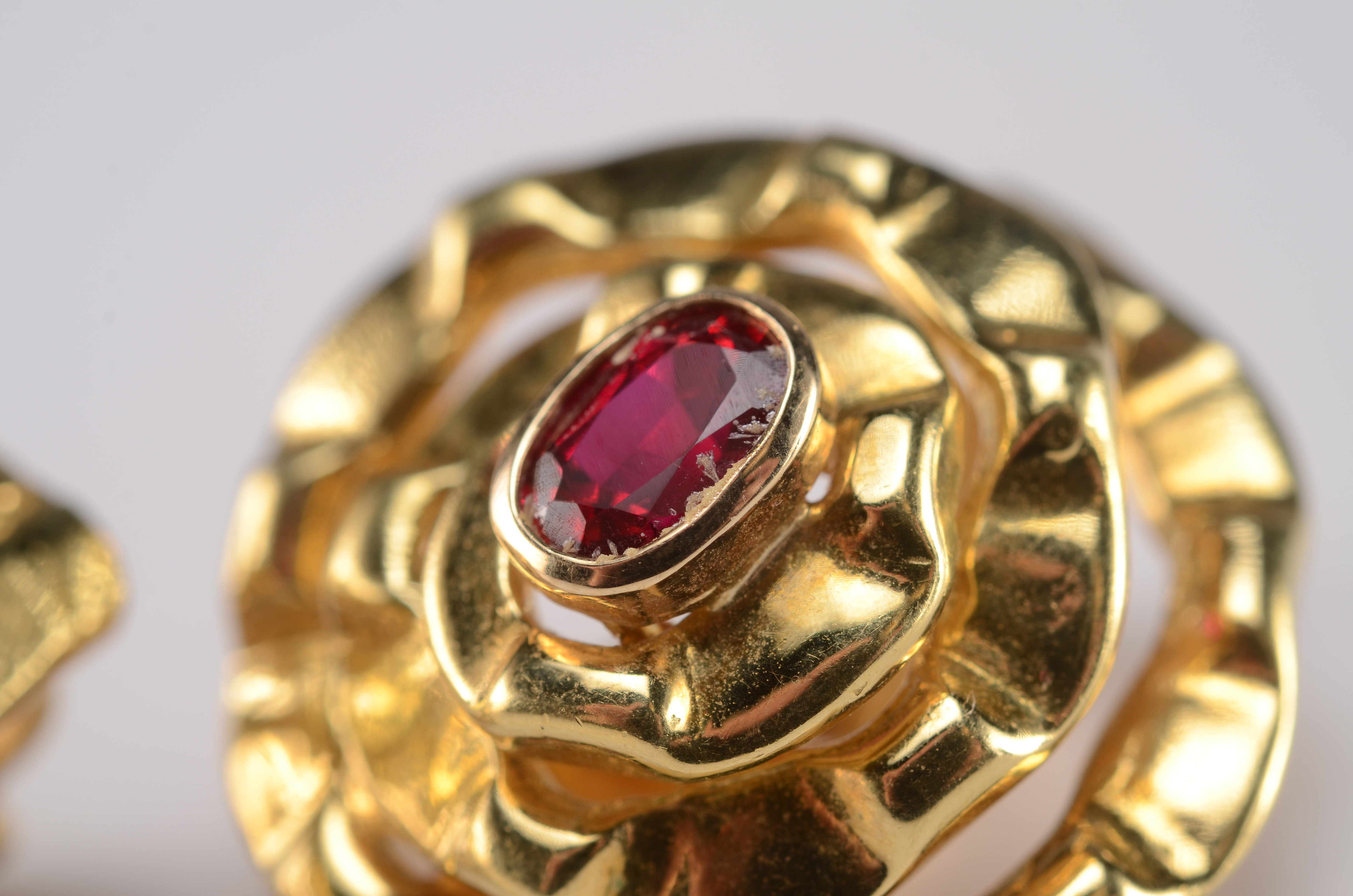 Aldo Cipullo 18K Yellow Gold Clip Earrings