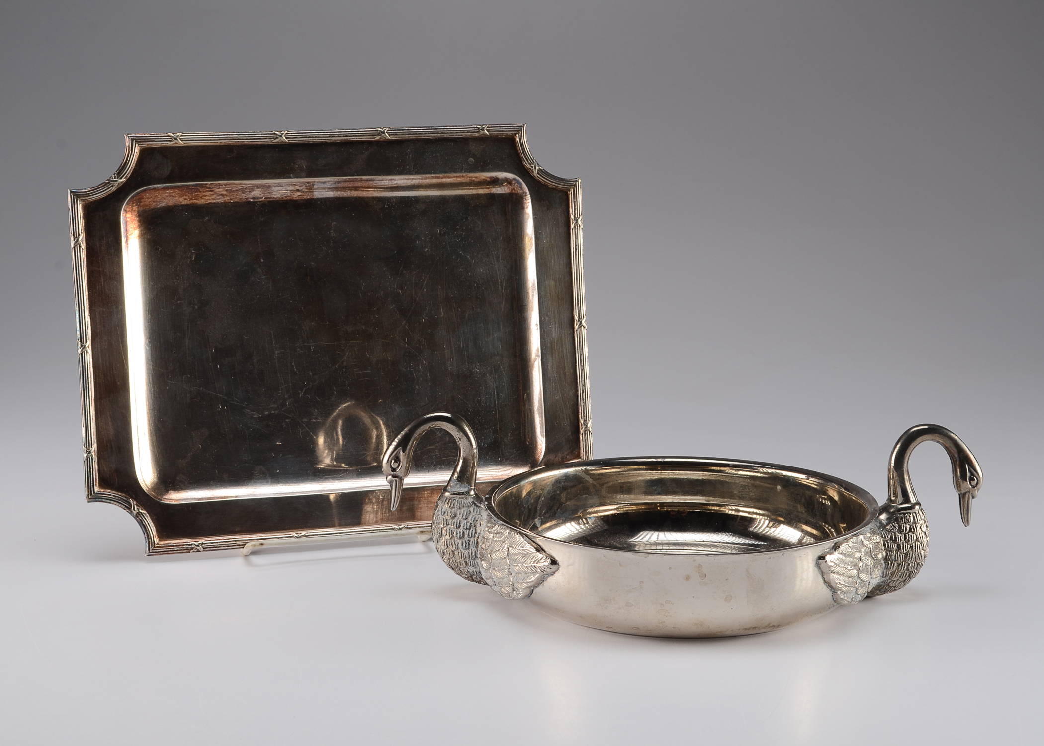 Pair of Silver Plate Trays