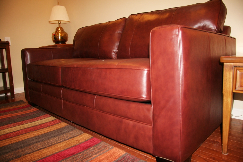 Havertys Leather Sleeper Sofa