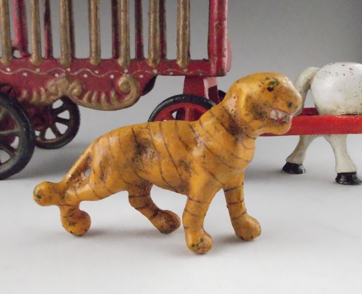 Cast Iron Tiger Cage Circus Cart