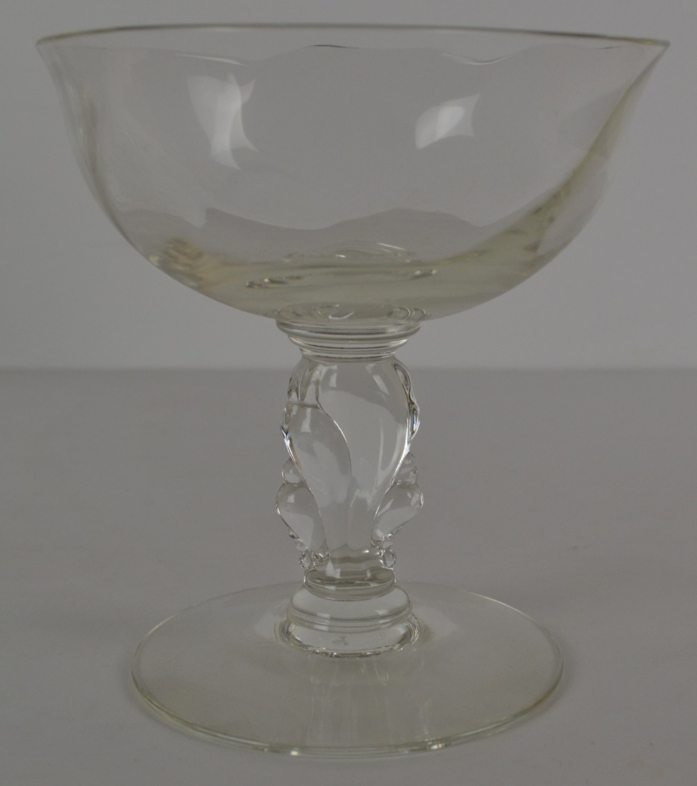 Vintage Heisey Champagne Glasses 'Waverly' Blank