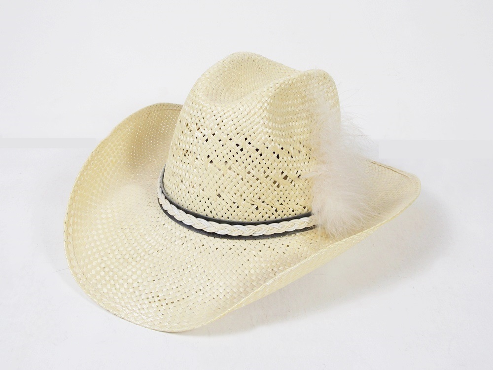 A VIntage Larry Mahan Resistol "Hot Shot" Straw Cowboy Hat