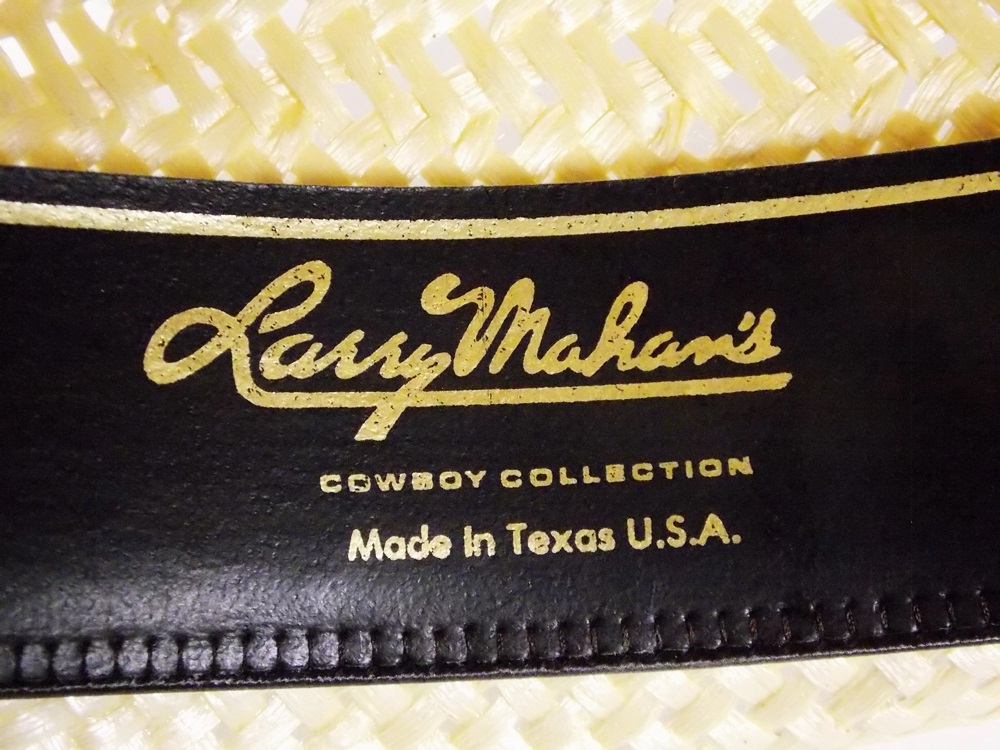 A VIntage Larry Mahan Resistol "Hot Shot" Straw Cowboy Hat