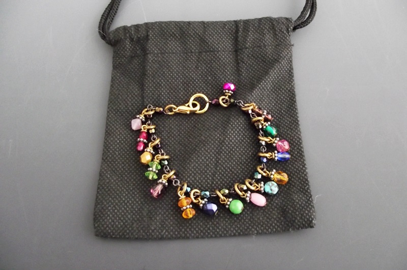 An "Old World" Inspired Bracelet with Crystals and Semi-Precious Beads