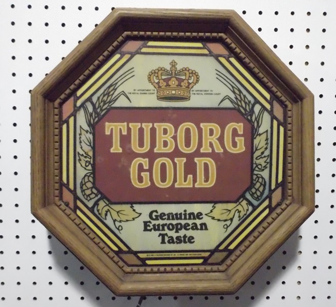 Lighted Tuborg Gold Beer Sign 