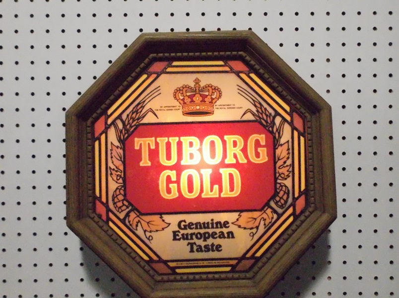 Lighted Tuborg Gold Beer Sign 